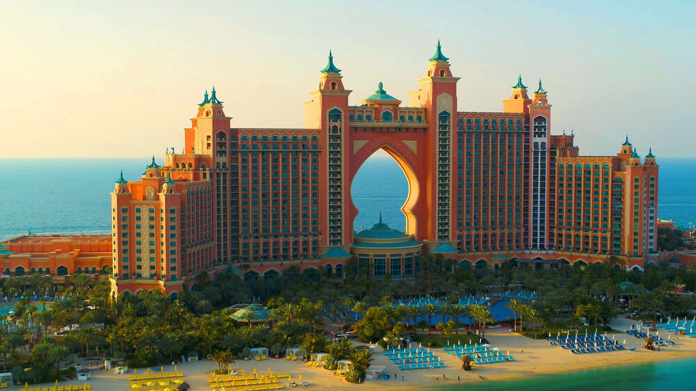 Dubai'de uzaktan Atlantis, The Palm